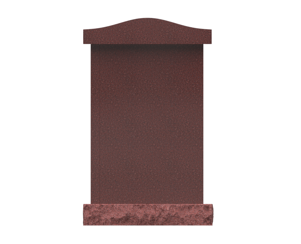 3-Niche Granite Columbarium with Arched Top