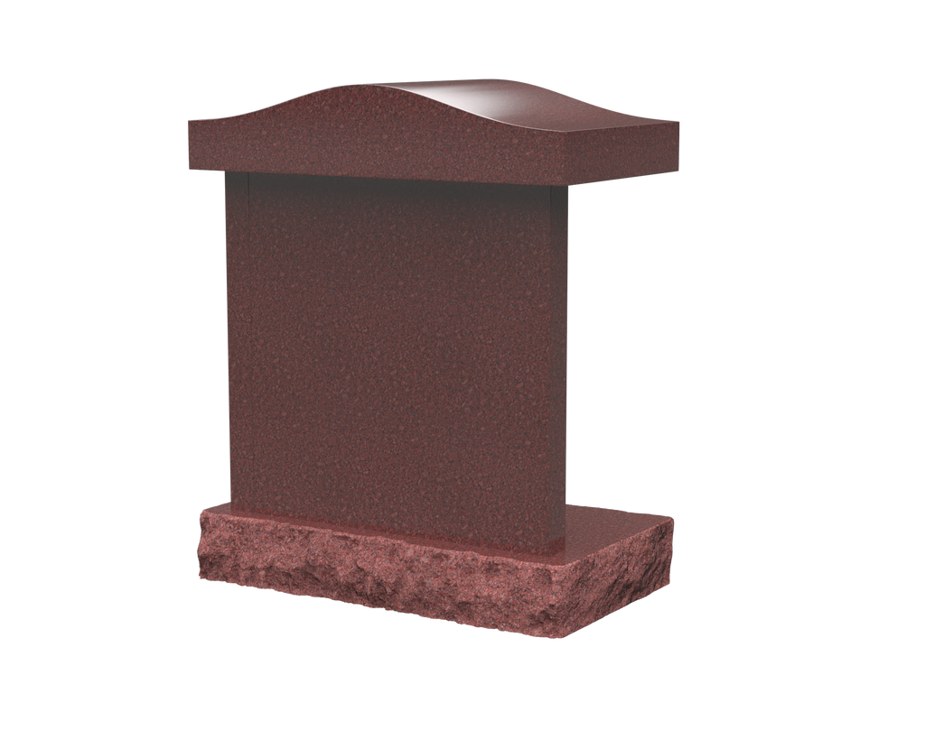 Compact 2-Niche Granite Cremation Niche Monument