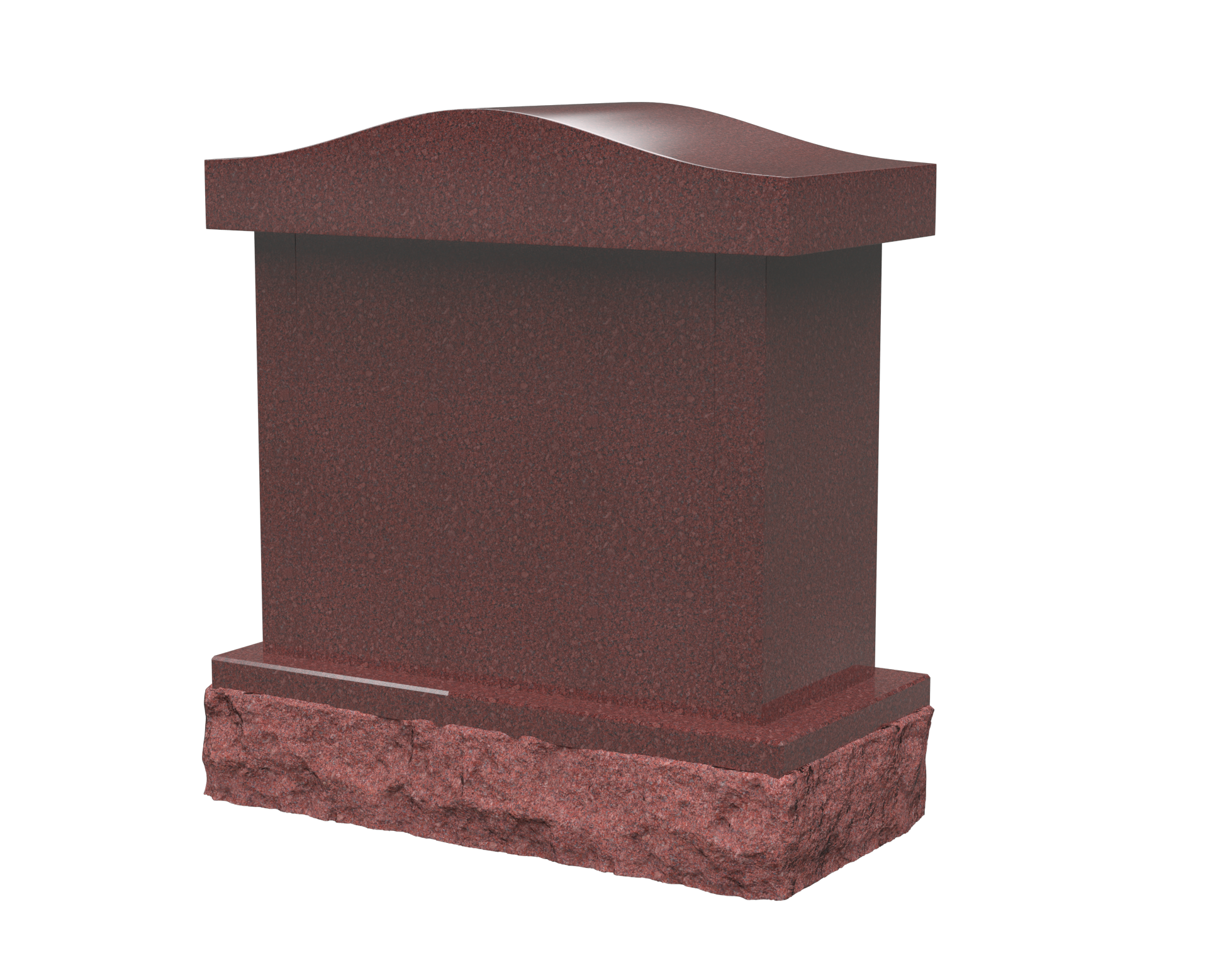 4-Niche Granite Columbarium with Arched Top