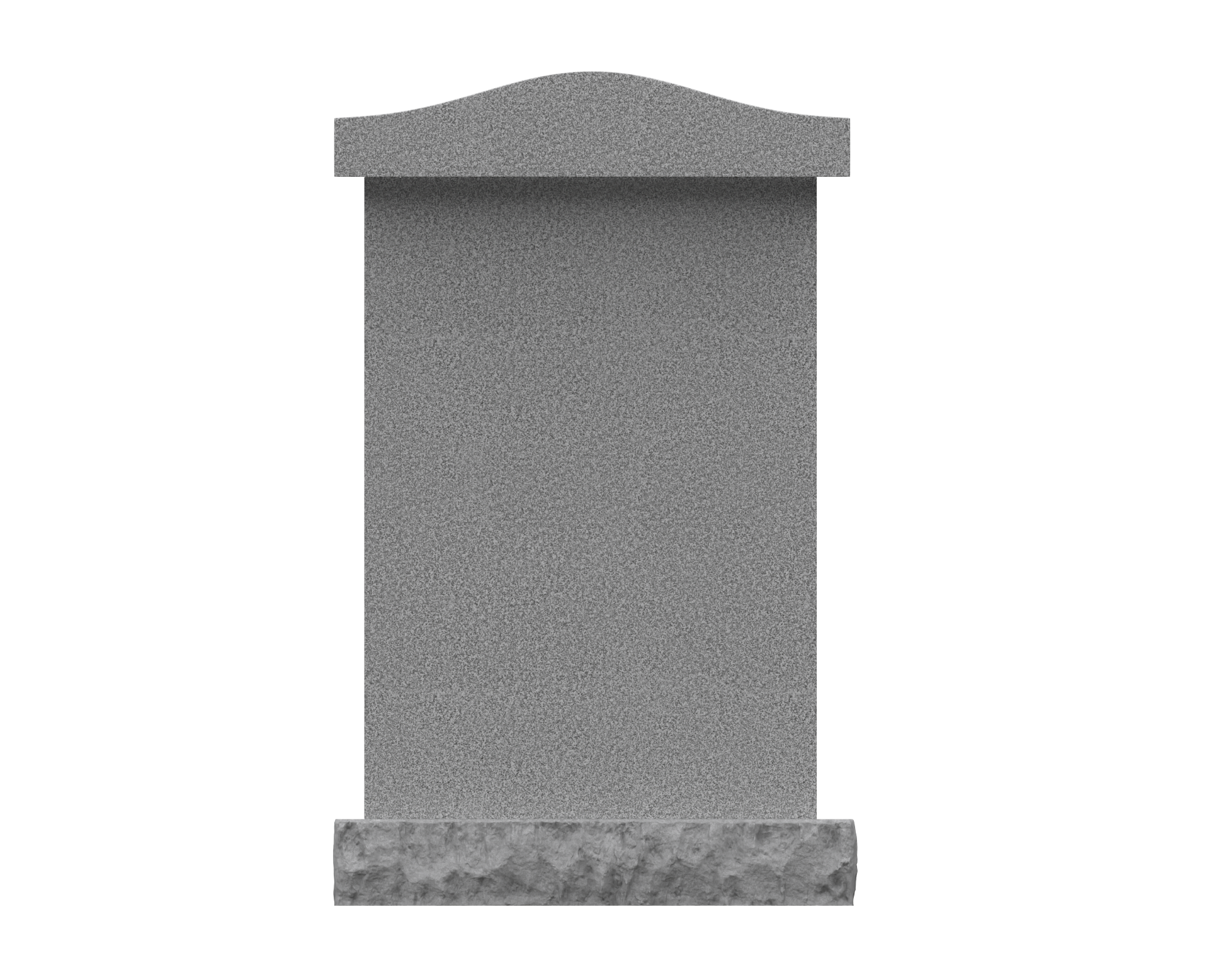 3-Niche Granite Columbarium with Arched Top