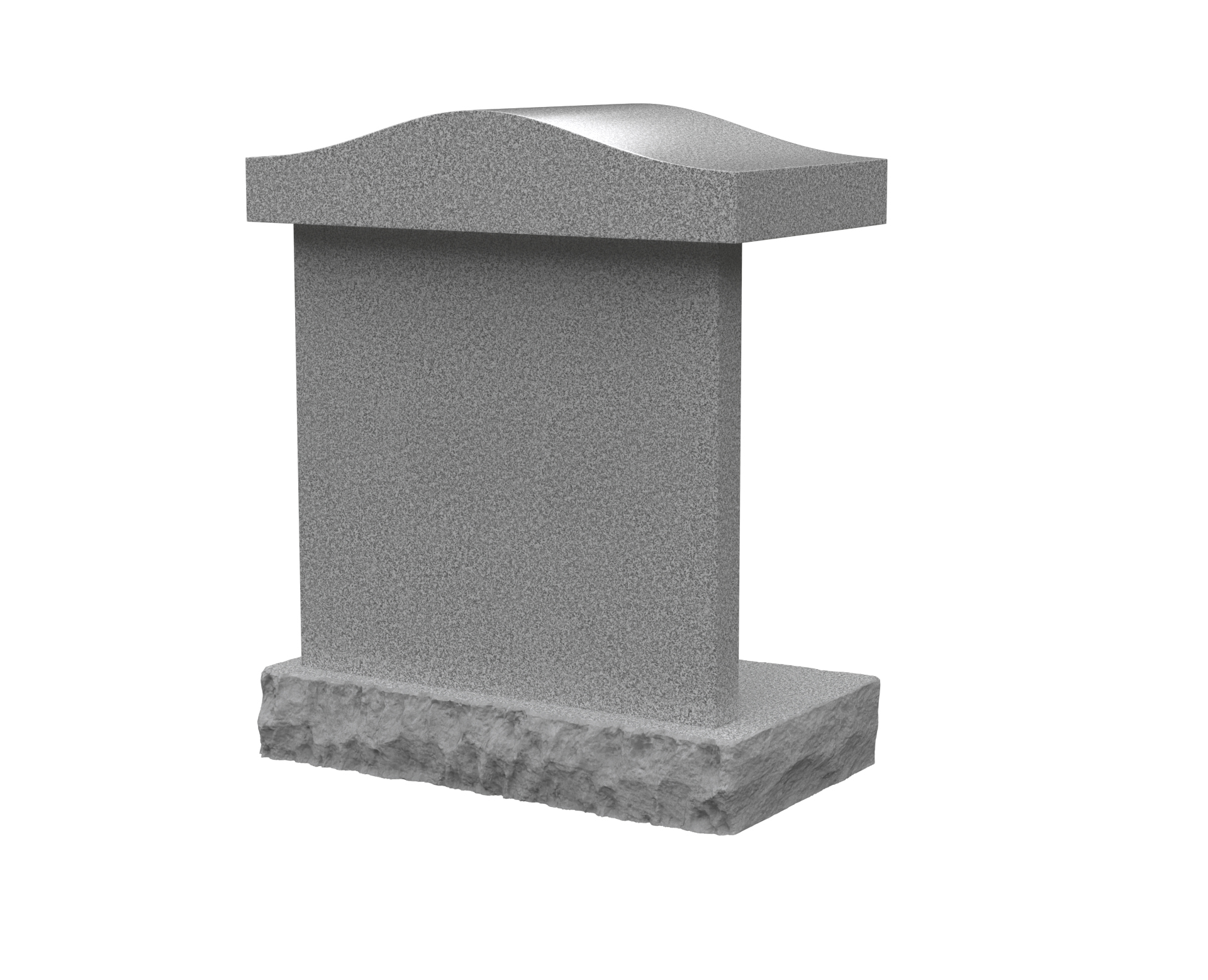 Compact 2-Niche Granite Cremation Niche Monument