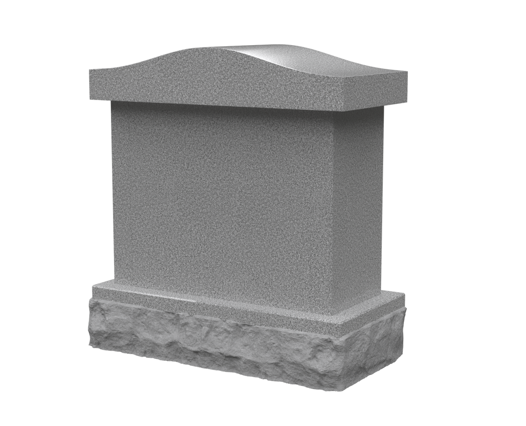 4-Niche Granite Columbarium with Arched Top