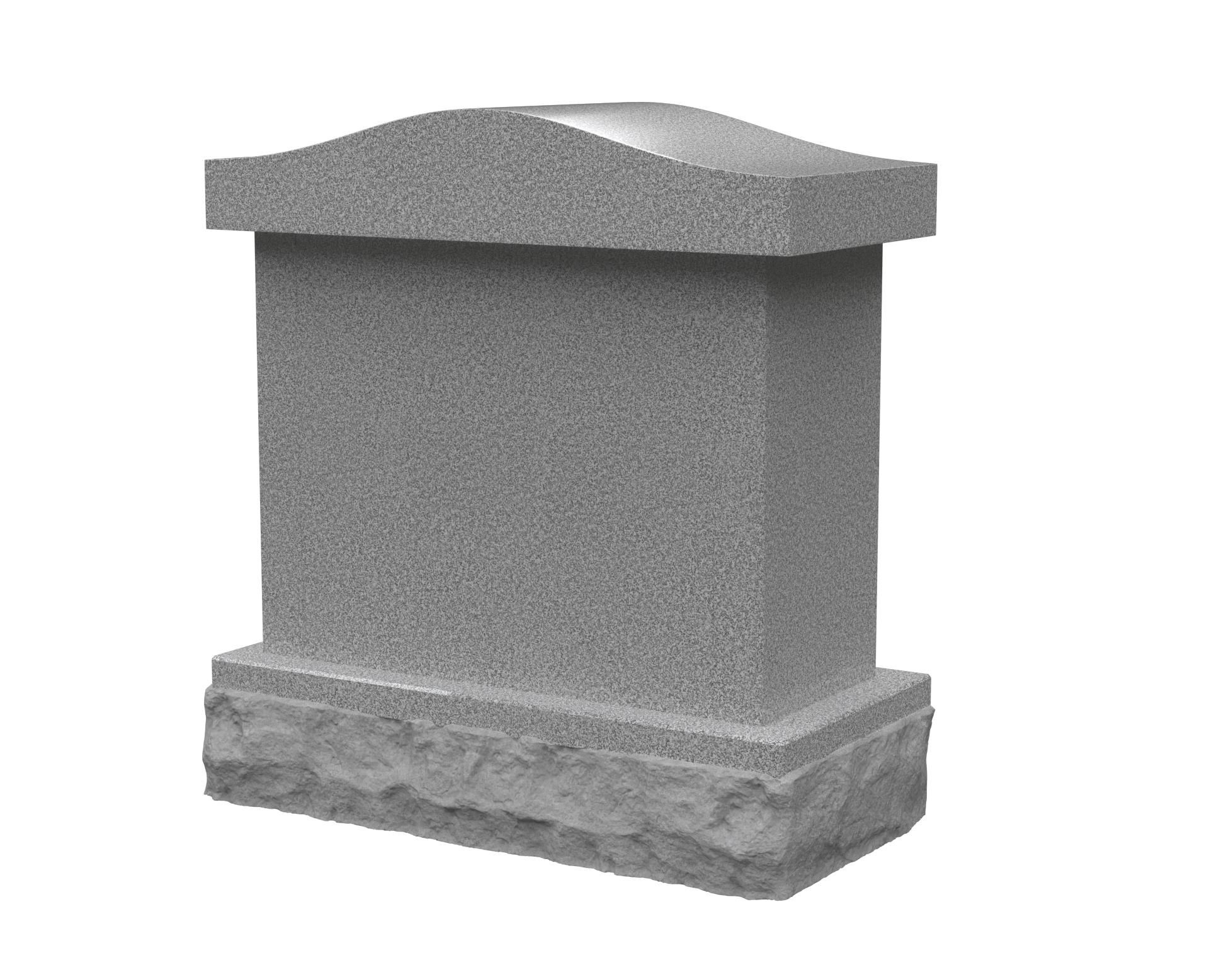4-Niche Granite Columbarium with Arched Top