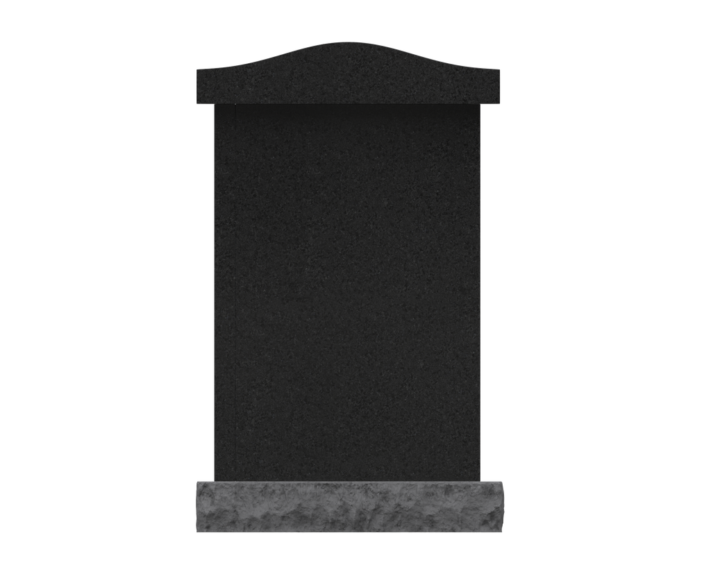 3-Niche Granite Columbarium with Arched Top