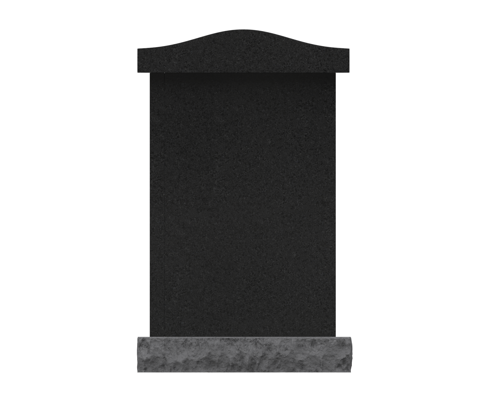 3-Niche Granite Columbarium with Arched Top