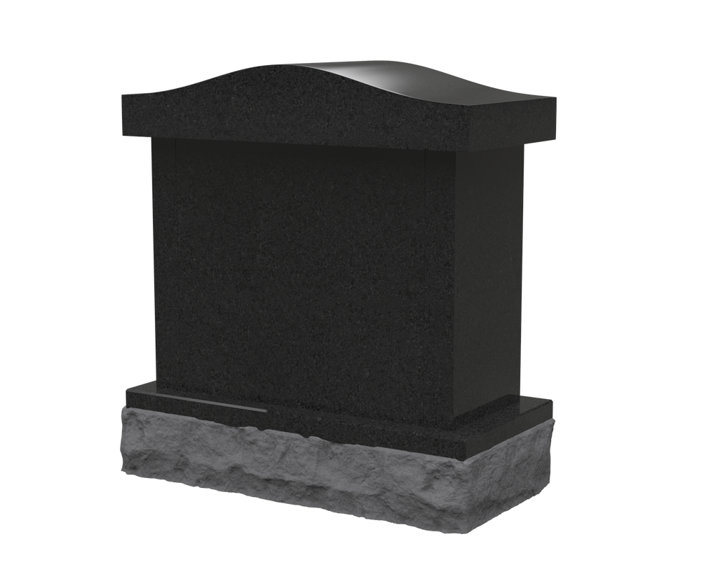 4-Niche Granite Columbarium with Arched Top